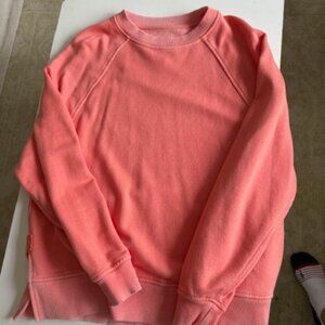 Aerie Coral Long-Sleeve Sweatshirt Size XS